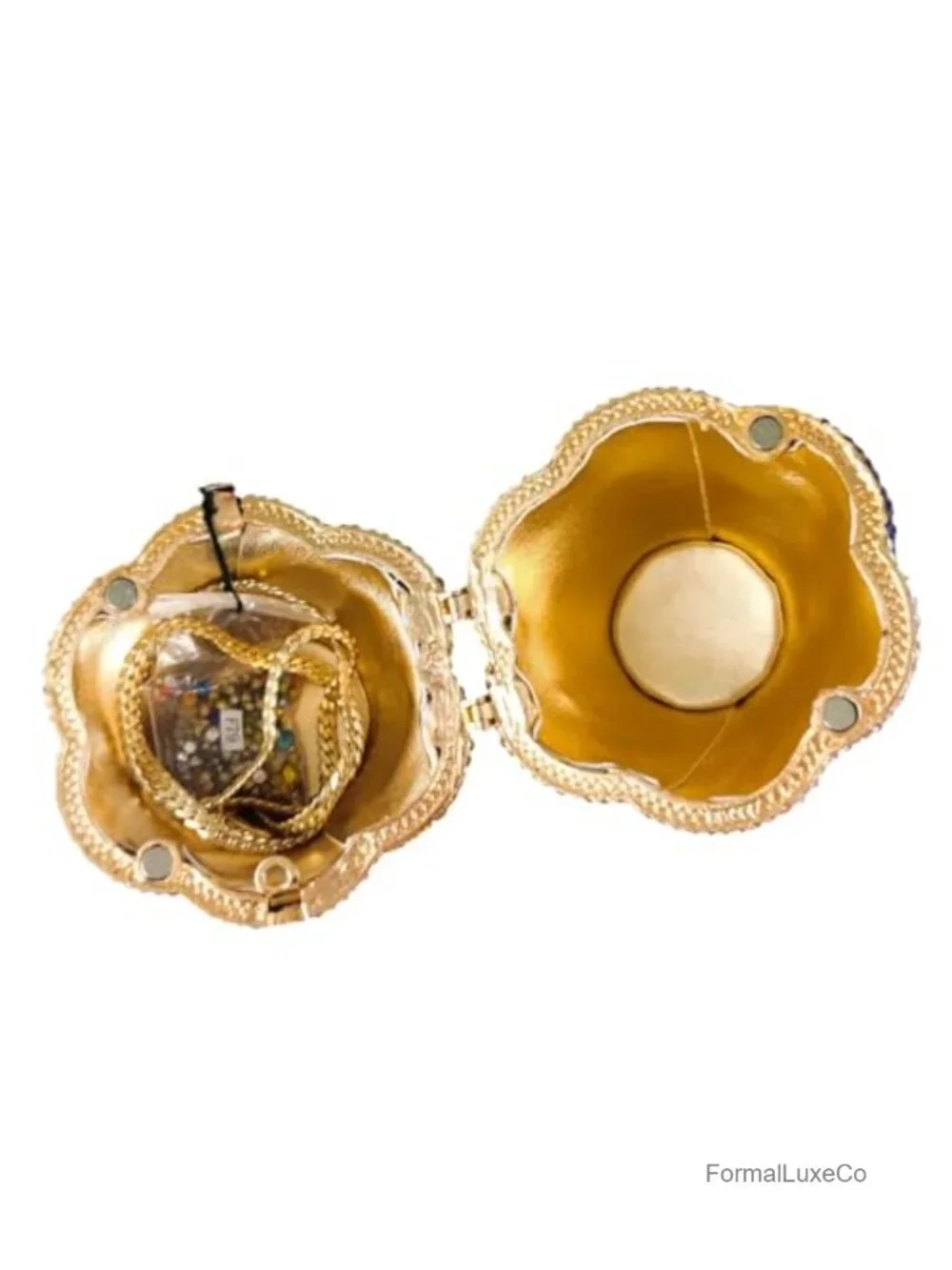 Ice-cream Shape Crystal Clutch Bag Evening Handbags Rhinestone Purse